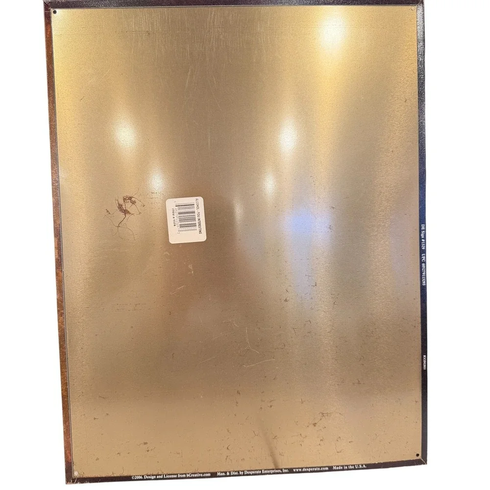 Vintage Metal Sign 12x15 